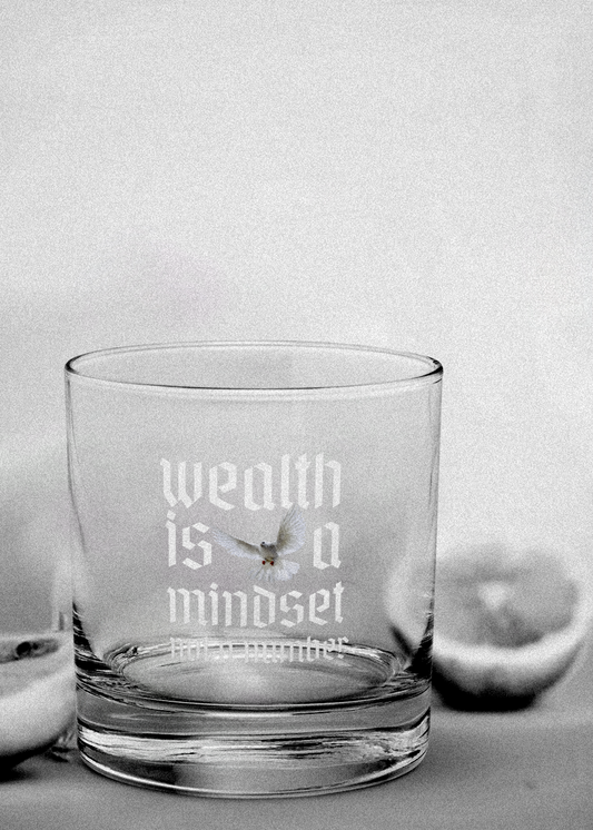 Empyrean Wealth Is A Mindset Rocks Glass